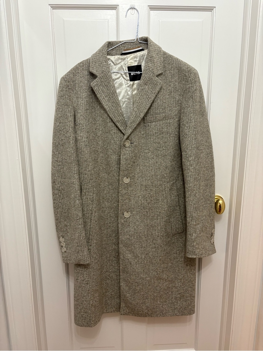 Hugo Boss Men’s Wool Long Coat